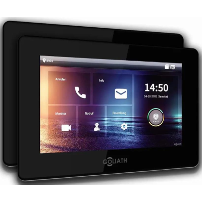 7 Monitore 7 Zoll in Schwarz