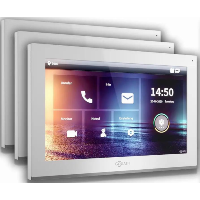 8 Monitore 10 Zoll in Weiß