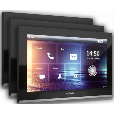 8 Monitore 10 Zoll in Schwarz