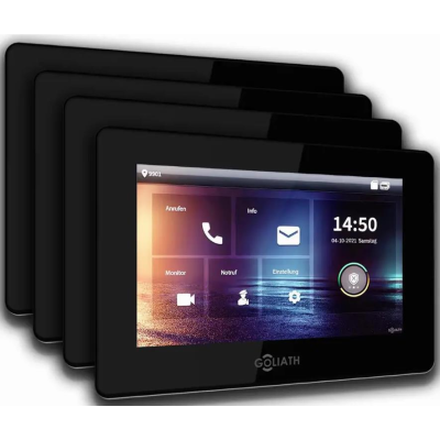 9 Monitore 7 Zoll in Schwarz