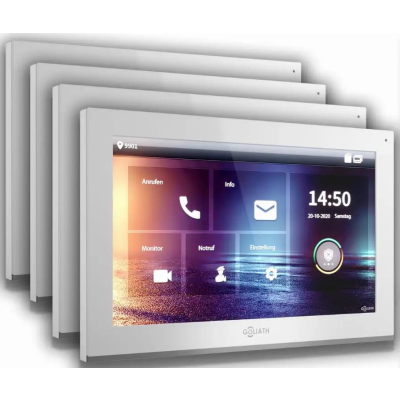 9 Monitore 10 Zoll in Weiß